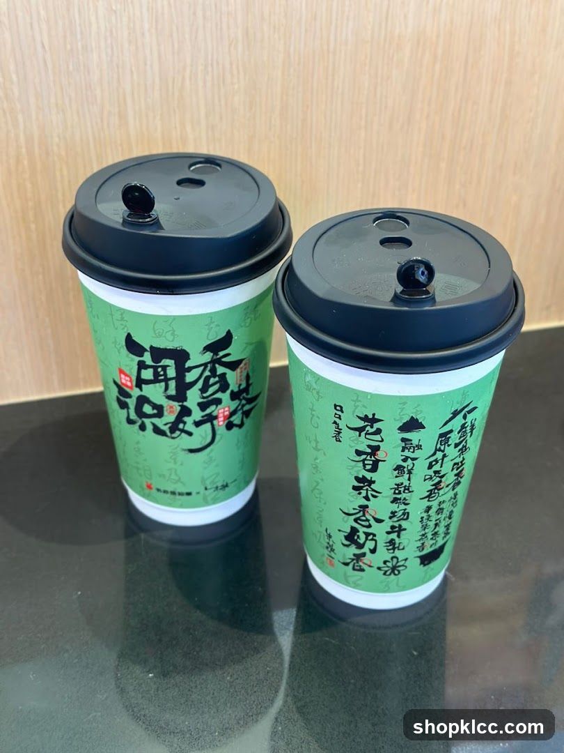 Two Green Tea Cups