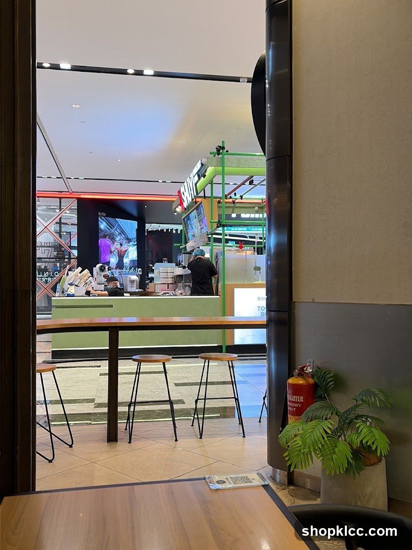 Cafe Interior with Bar Seating