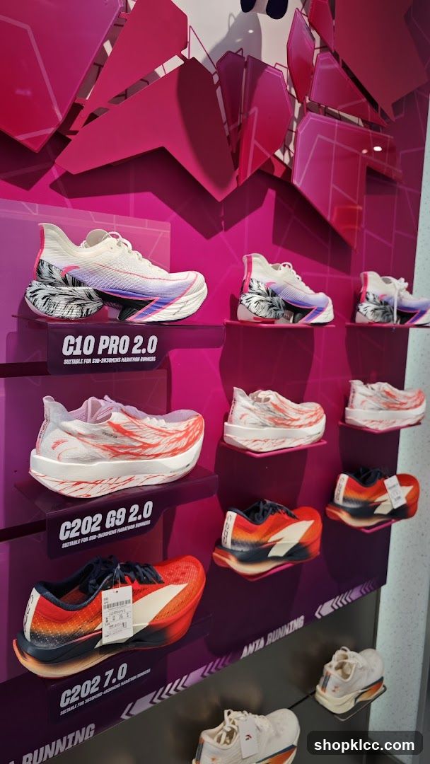 Running Shoes Display