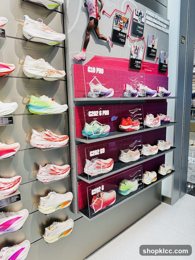 Running Shoe Display
