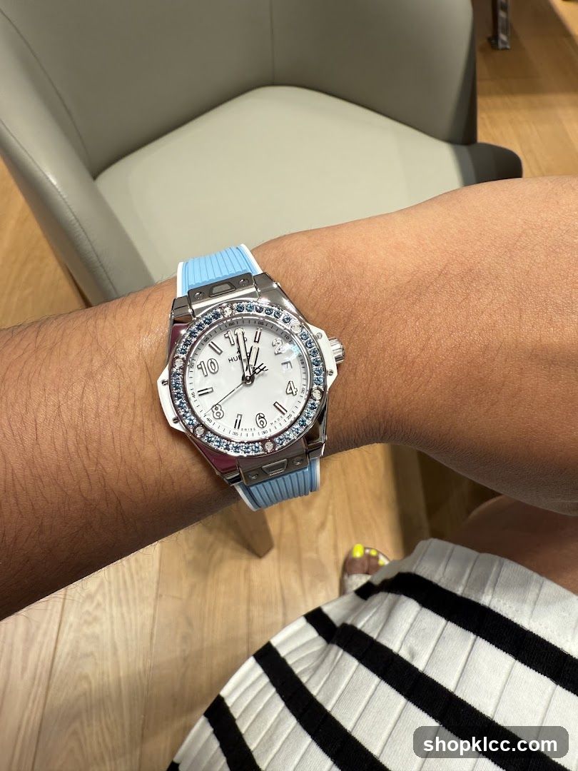 Watch on wrist