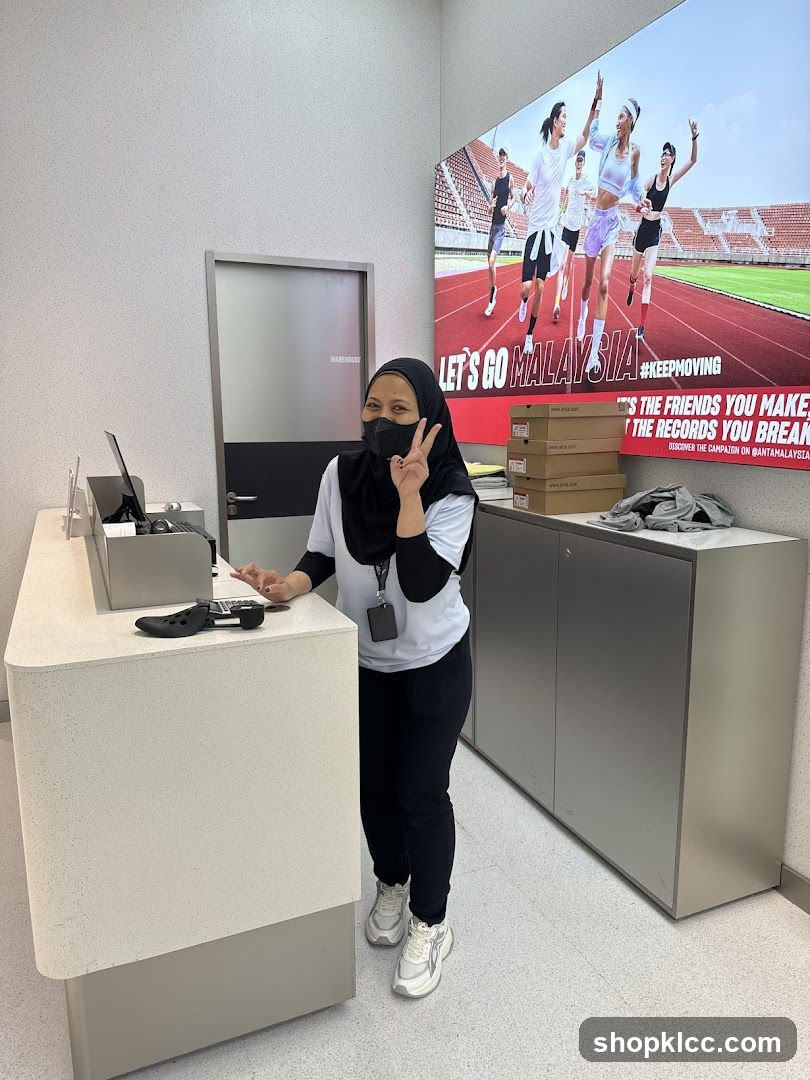 Store Interior with Staff and Advertisement
