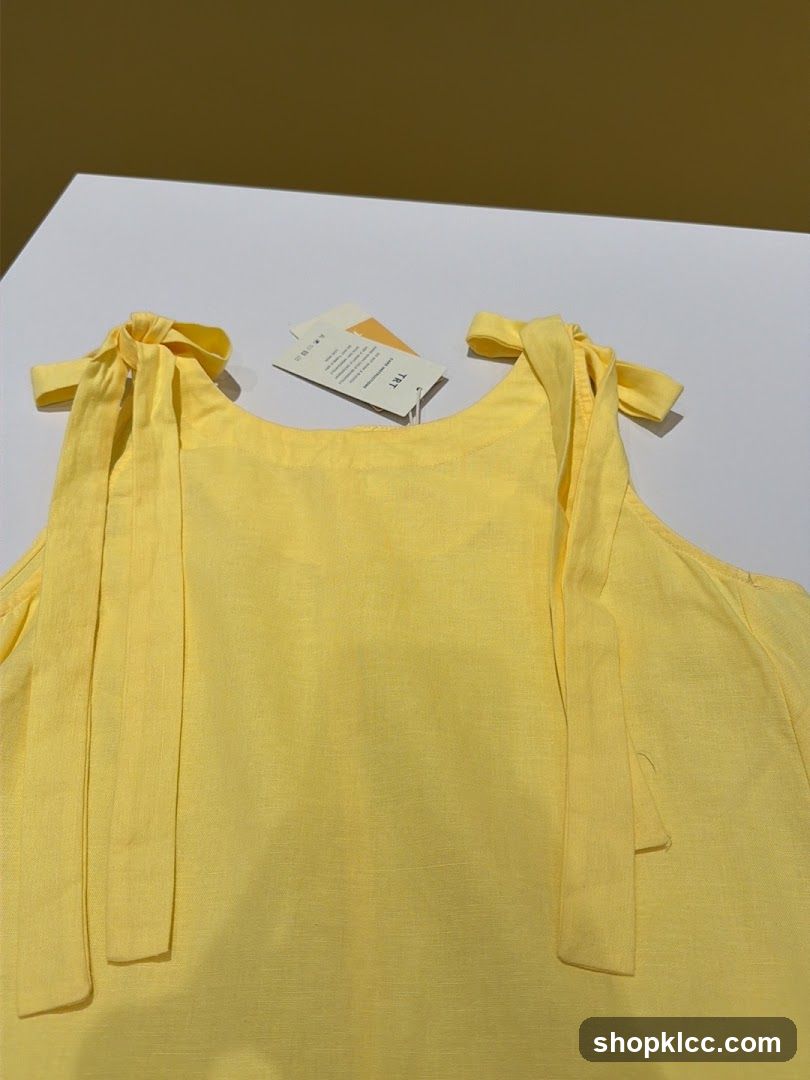 Yellow Linen Top