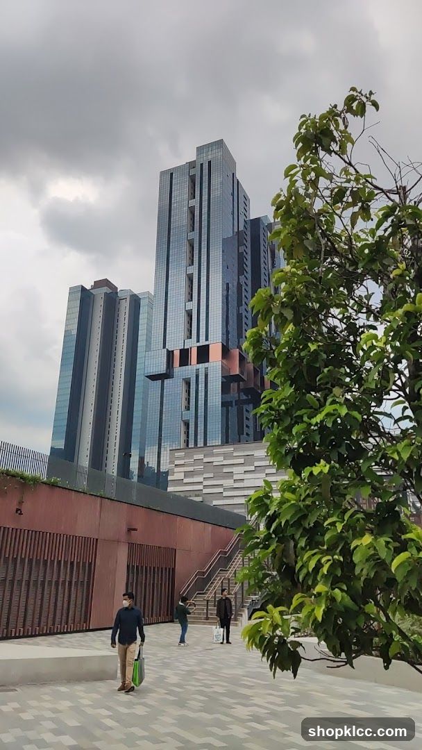 Modern Cityscape with Greenery