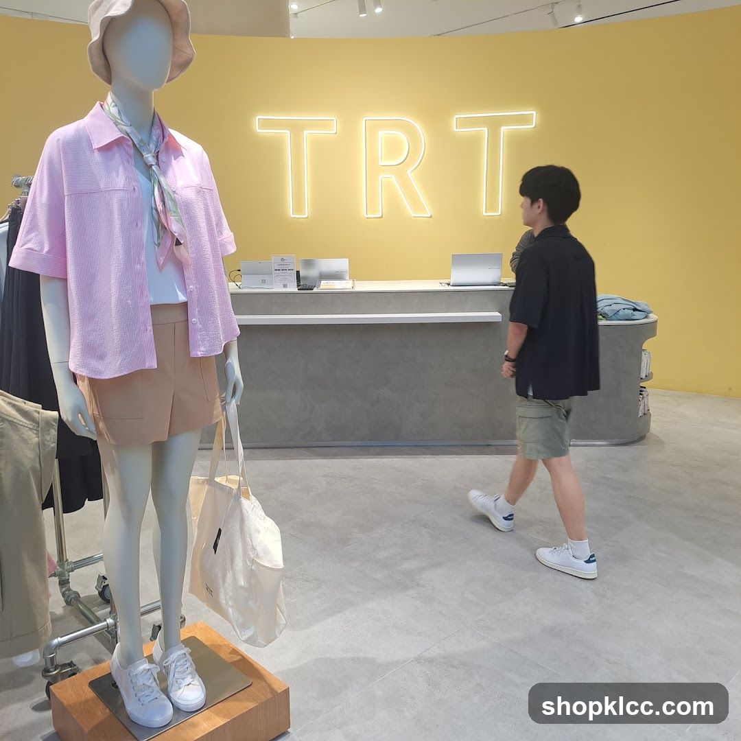 Store Interior with Mannequin and Signage