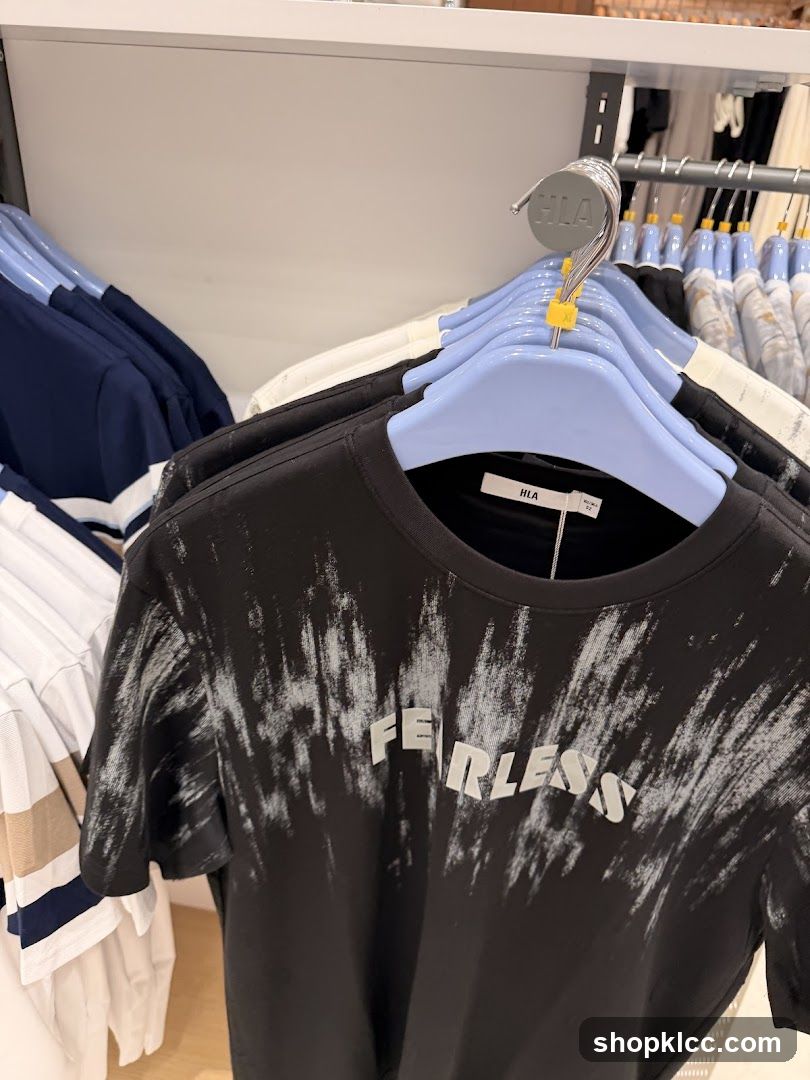 T-shirts on hangers