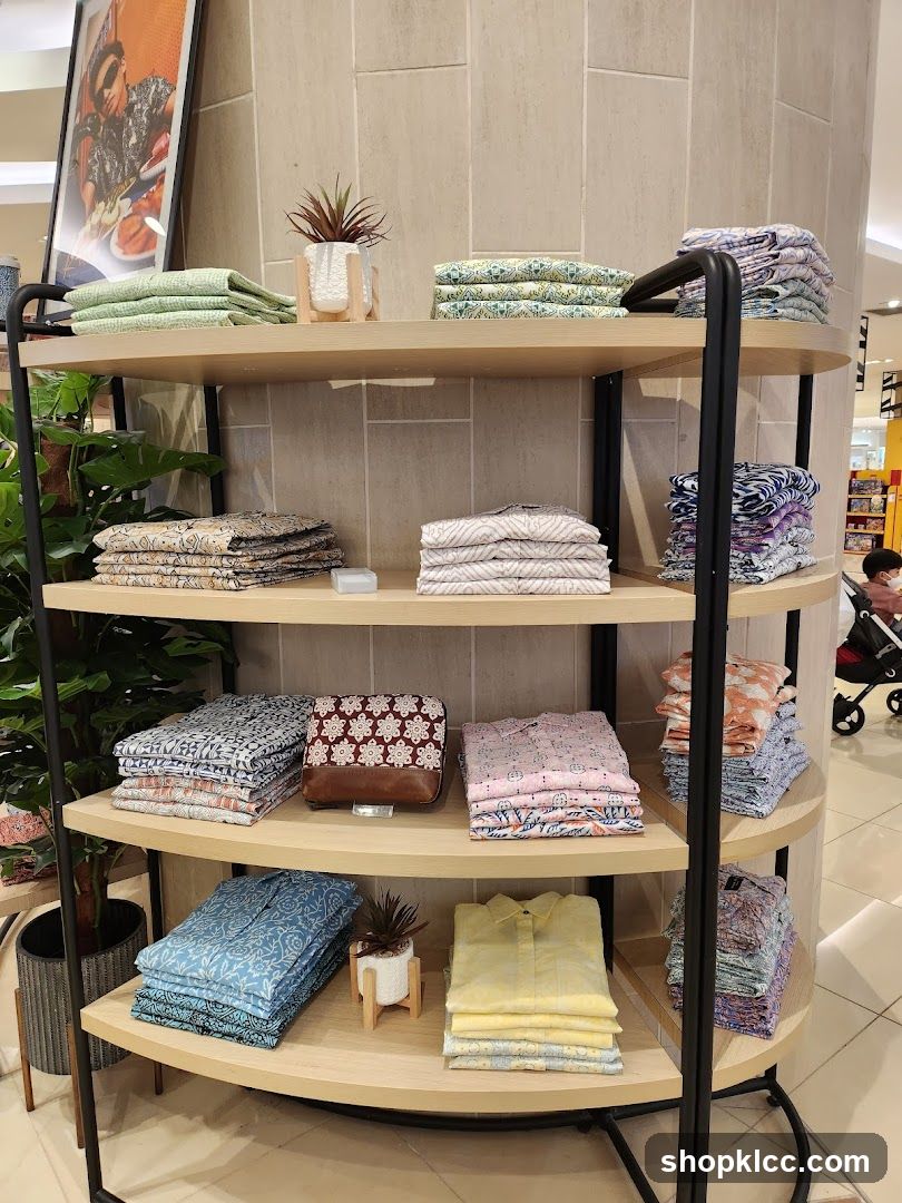 Folded Shirts Display