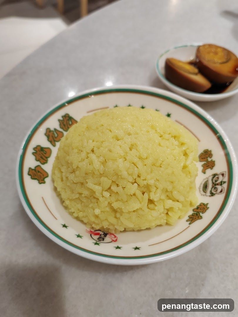 Chicken Rice with Braised Eggs