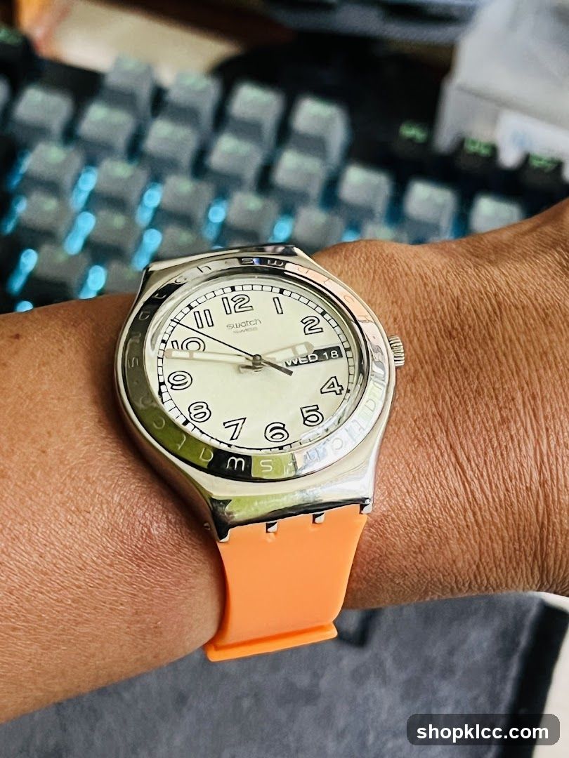 Swatch Watch on Wrist
