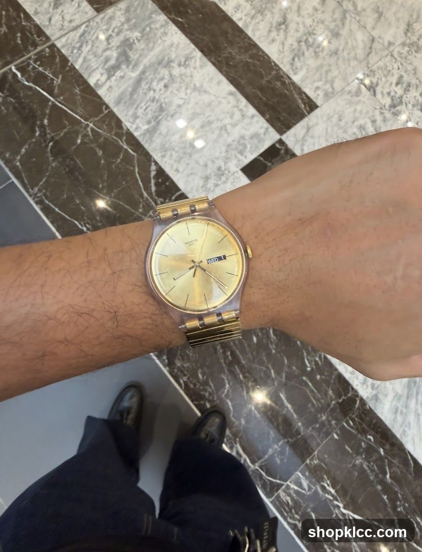Swatch Watch on Wrist