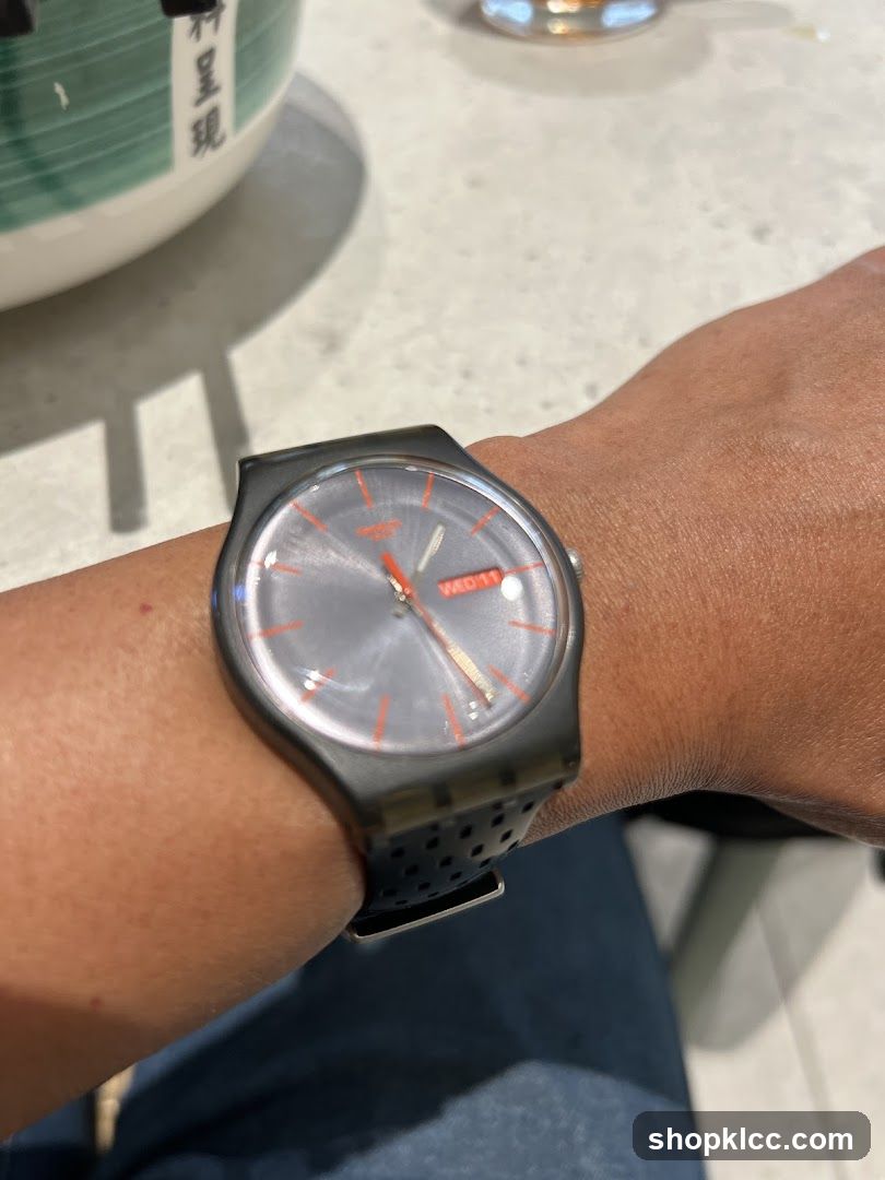 Swatch Watch on Wrist