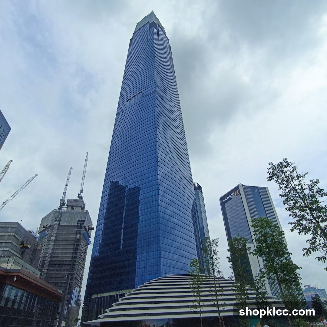 Modern Skyscrapers and Construction Site