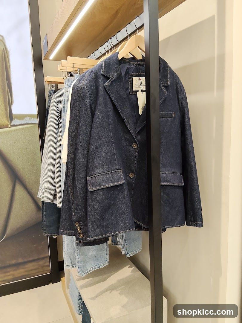 Denim Blazer and Jeans Display