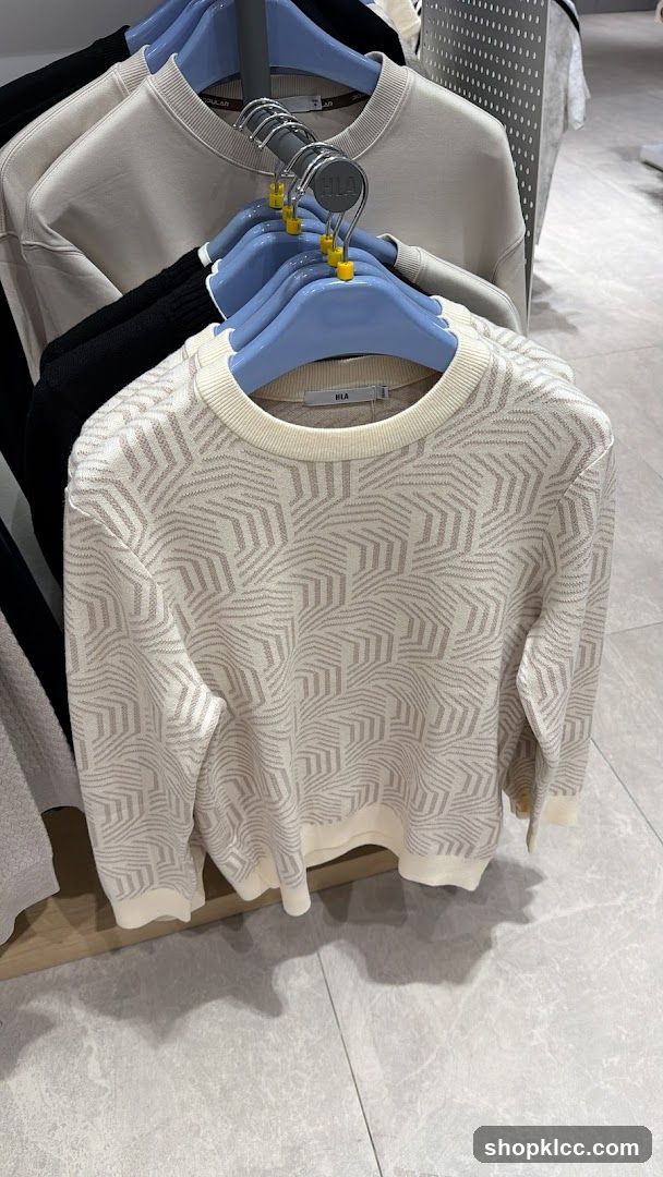 Sweaters on display