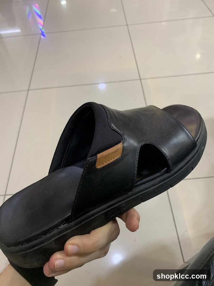 Black Leather Sandal