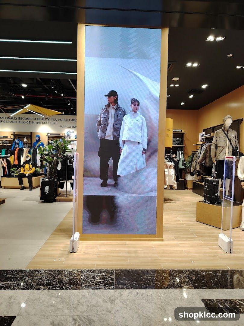 Store Interior with Digital Display