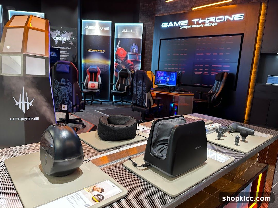 Gaming and Massage Products Display