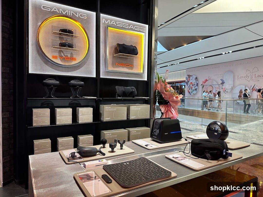 Massage and Gaming Products Display