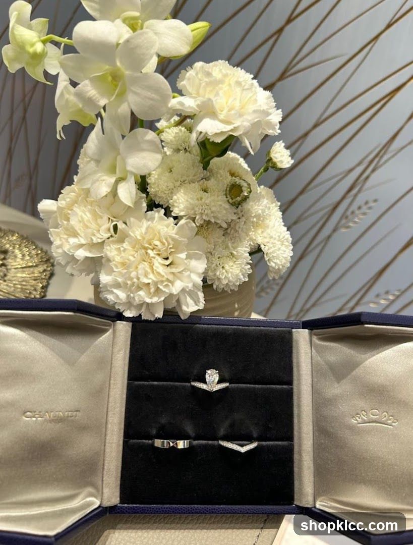 Jewelry Box with Rings and Flowers