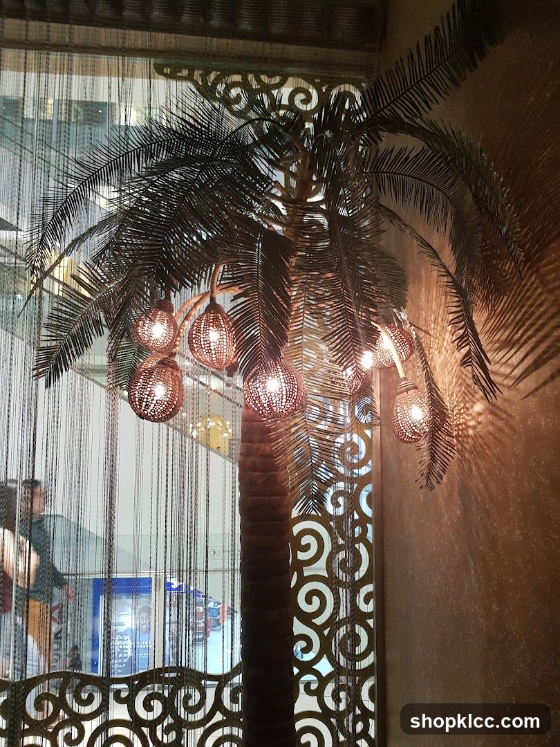 Decorative Palm Tree with Lanterns