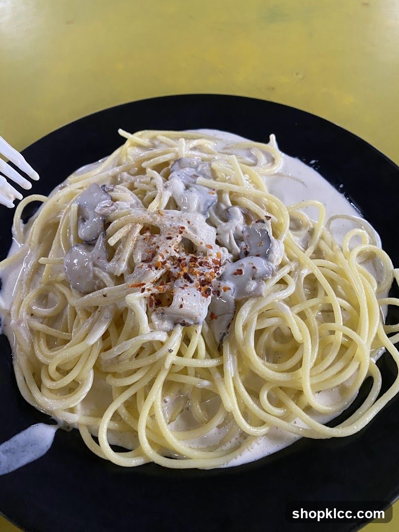 Mushroom Cream Pasta