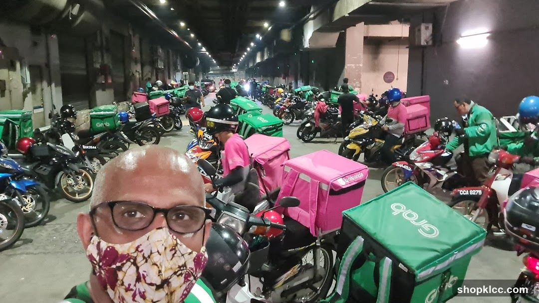 Delivery riders and motorcycles