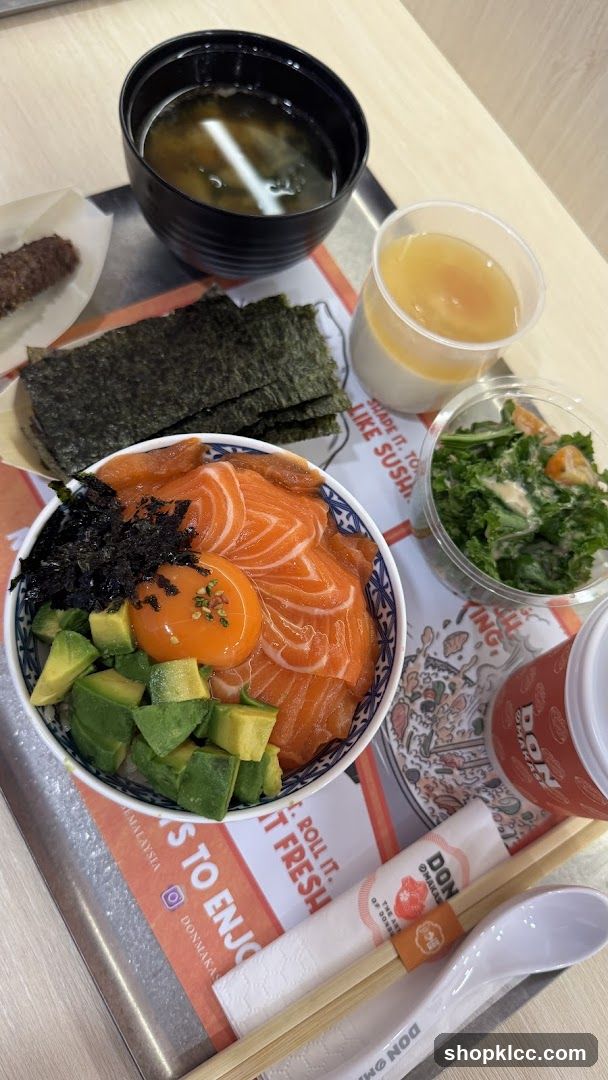 Salmon and Avocado Donburi