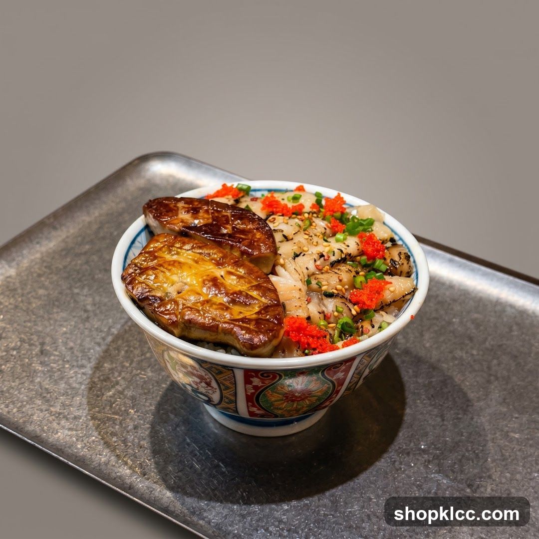 Foie Gras and Scallop Rice Bowl