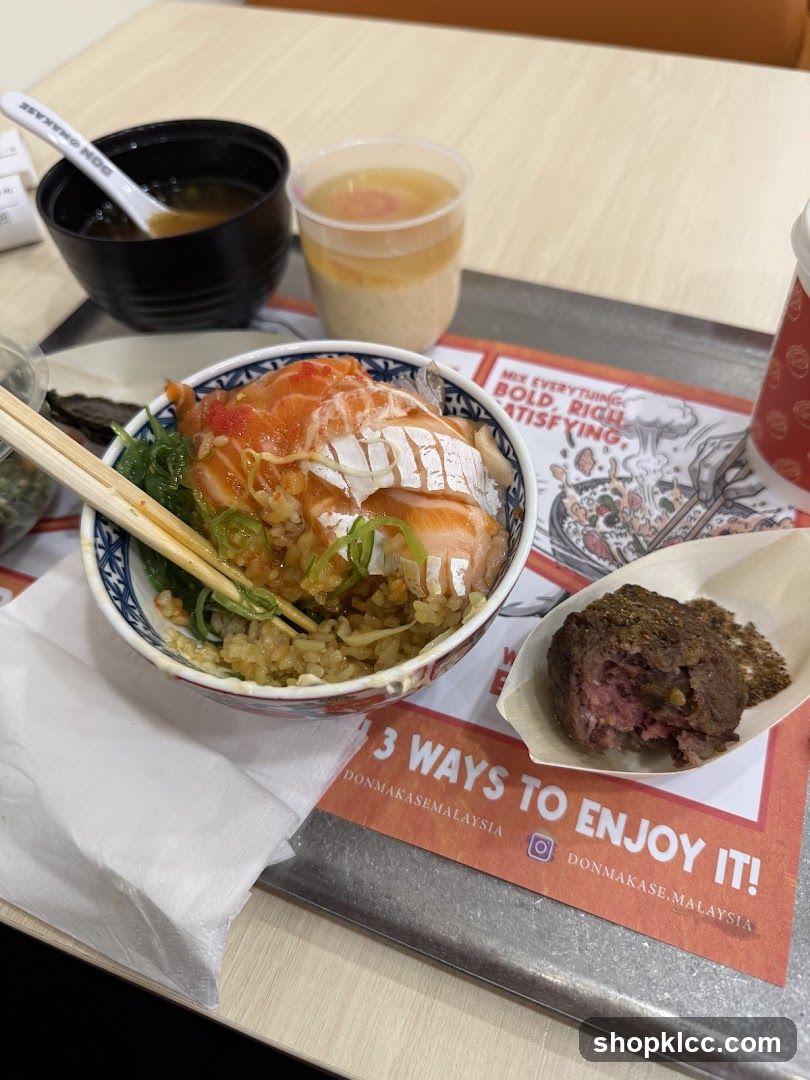 Salmon Donburi Meal