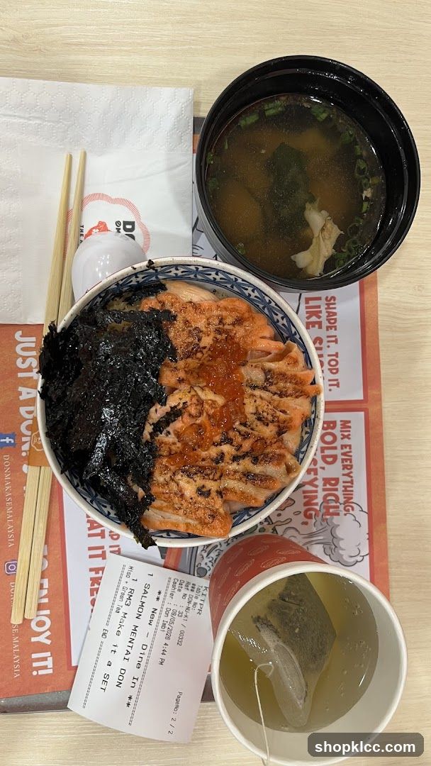 Salmon Mentai Don Set