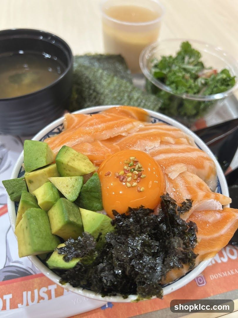 Salmon and Avocado Donburi