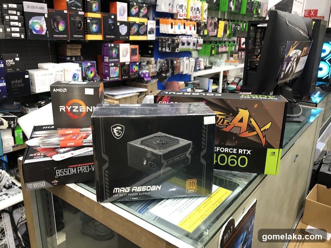 Computer Hardware Store Interior