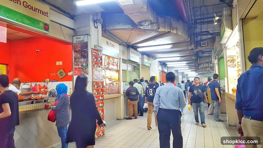 Food court with various stalls