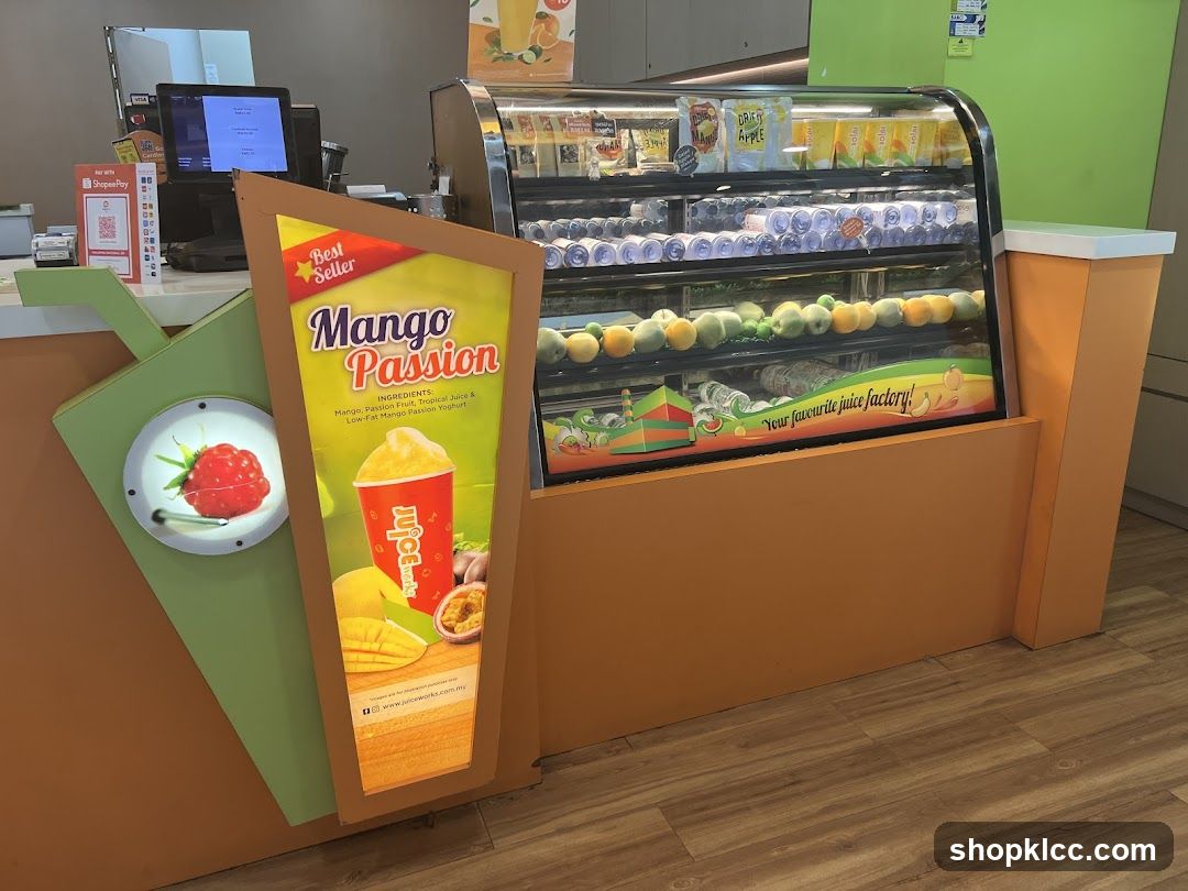 Mango Passion Juice Display