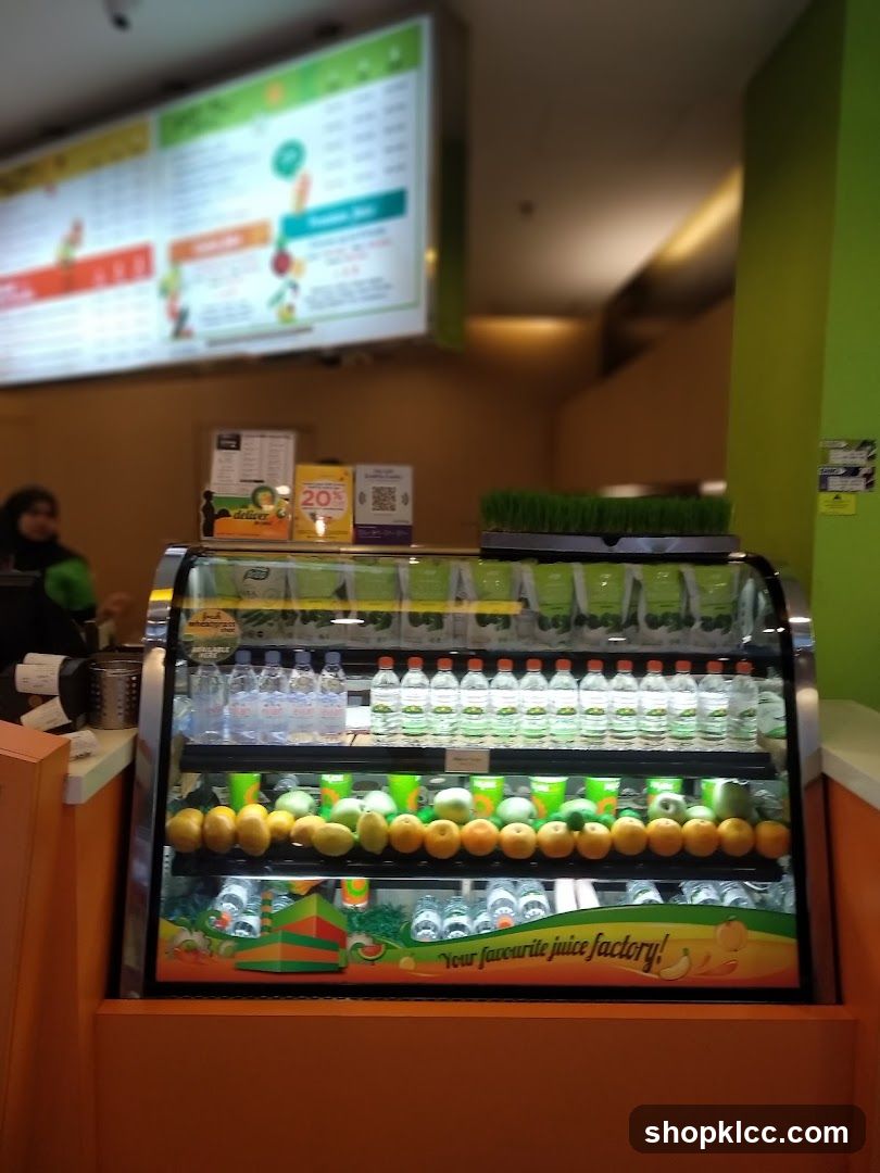 Juice Bar Interior Display
