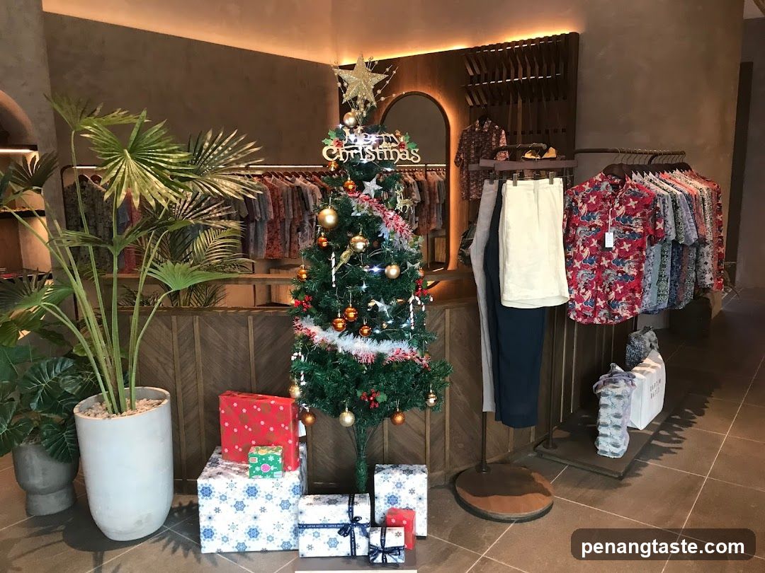 Christmas Display in a Clothing Store