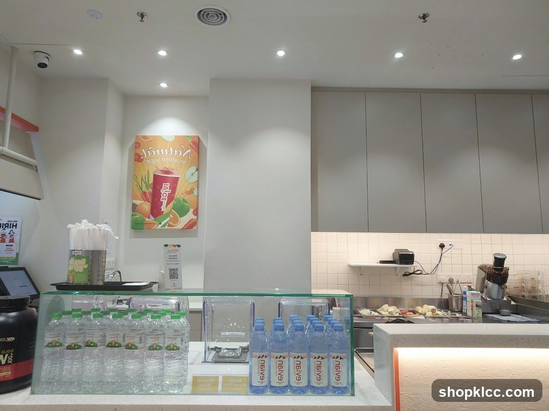 Beverage Shop Interior Display