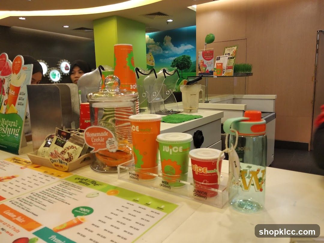 Juice Bar Counter Display