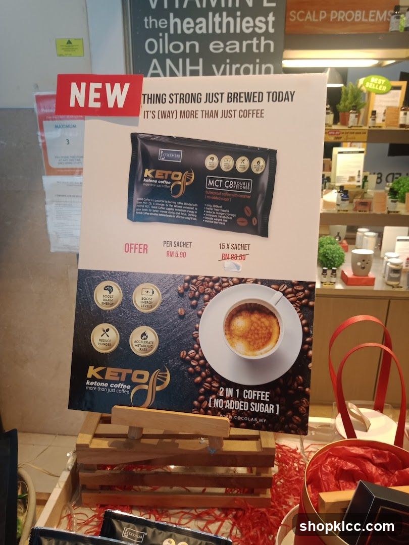 Keto Coffee Advertisement Display
