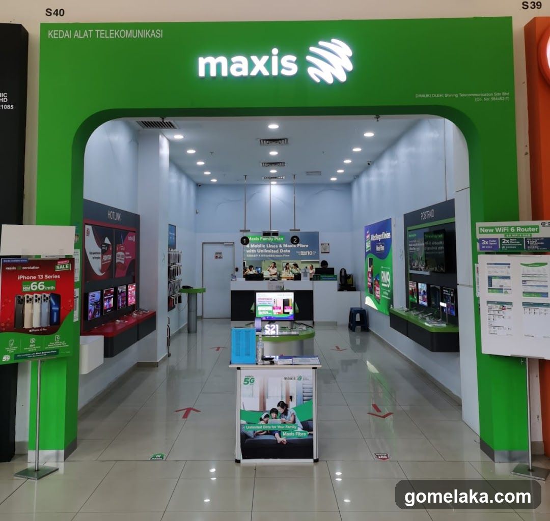 Maxis Telecom Store Entrance