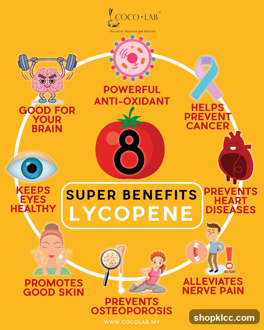 Super Benefits of Lycopene Infographic