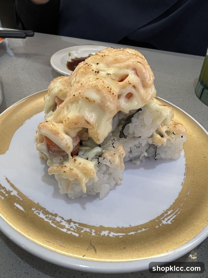 Sushi with Melted Cheese