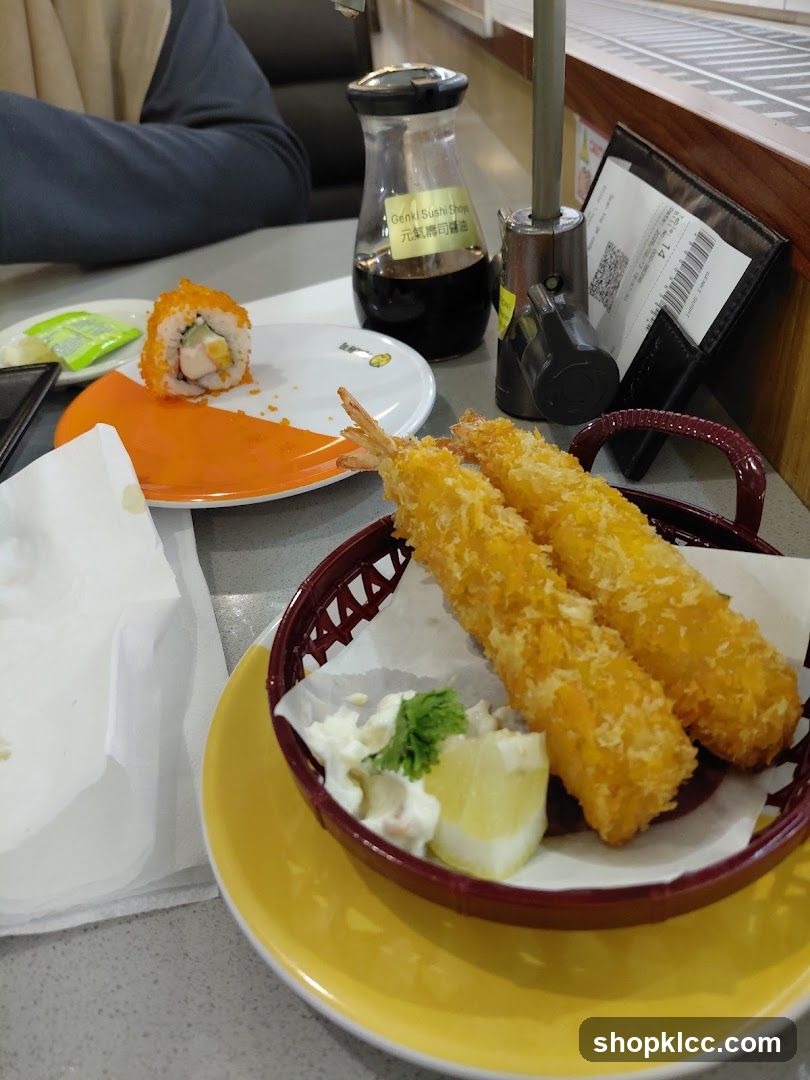 Fried Shrimp and Sushi