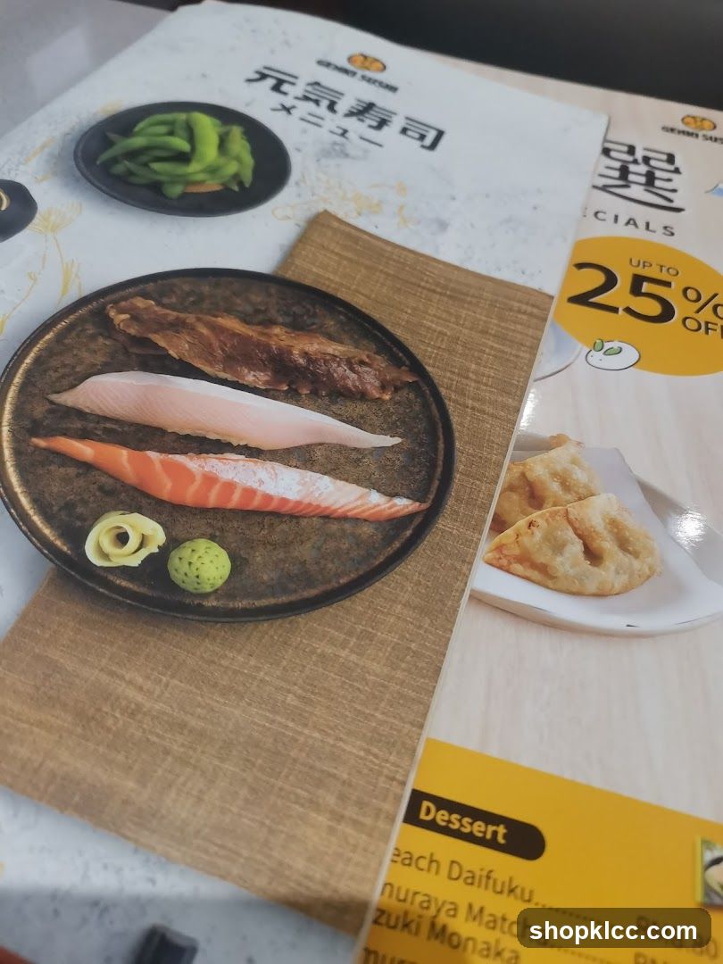 Genki Sushi Menu