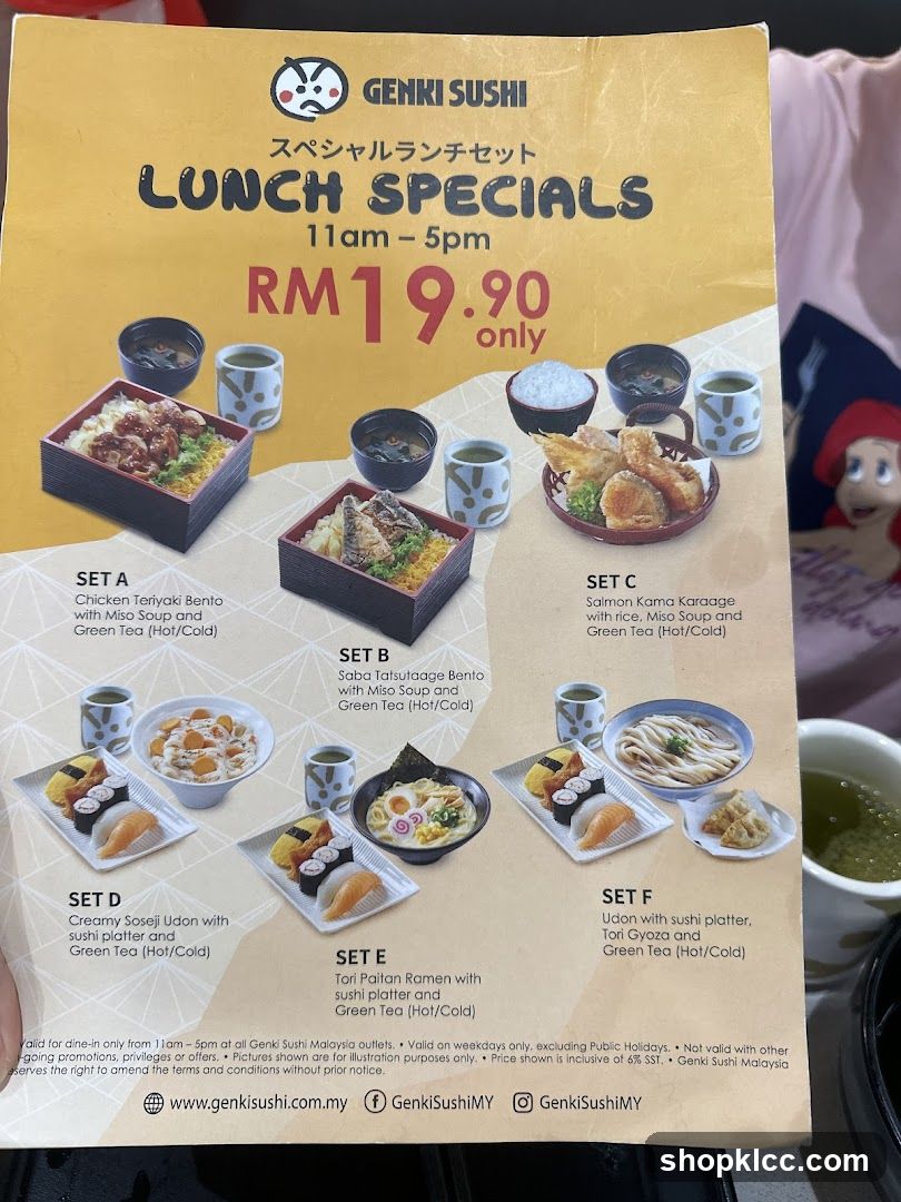 Genki Sushi Lunch Specials