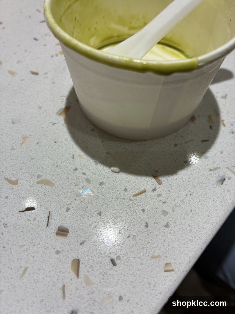 Matcha drink in a cup