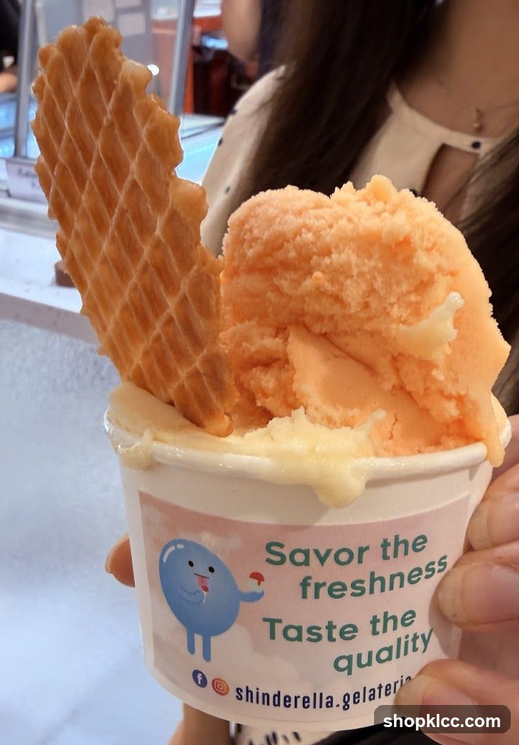 Ice Cream Cup with Waffle