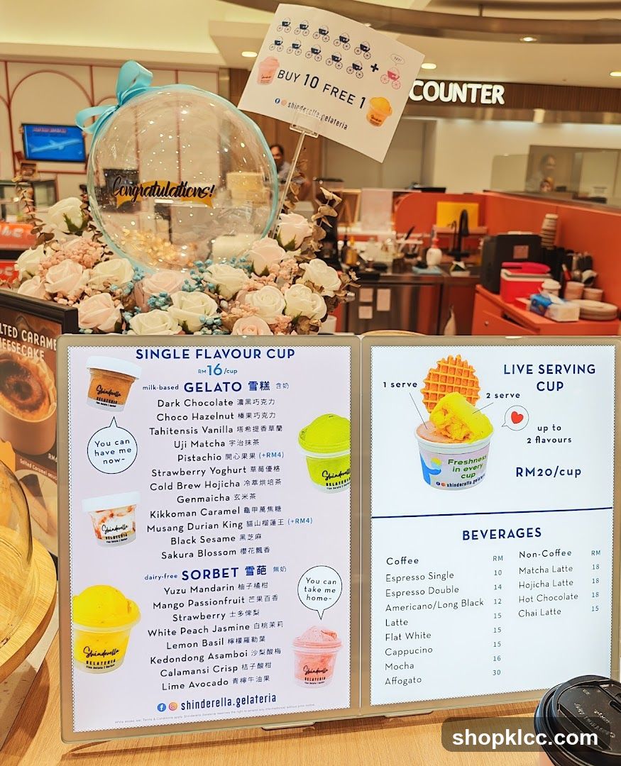 Gelateria Counter Display