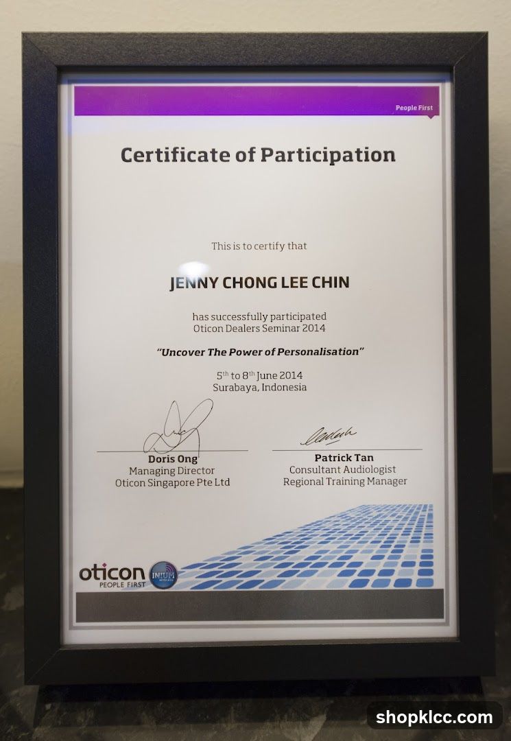 Certificate of Participation