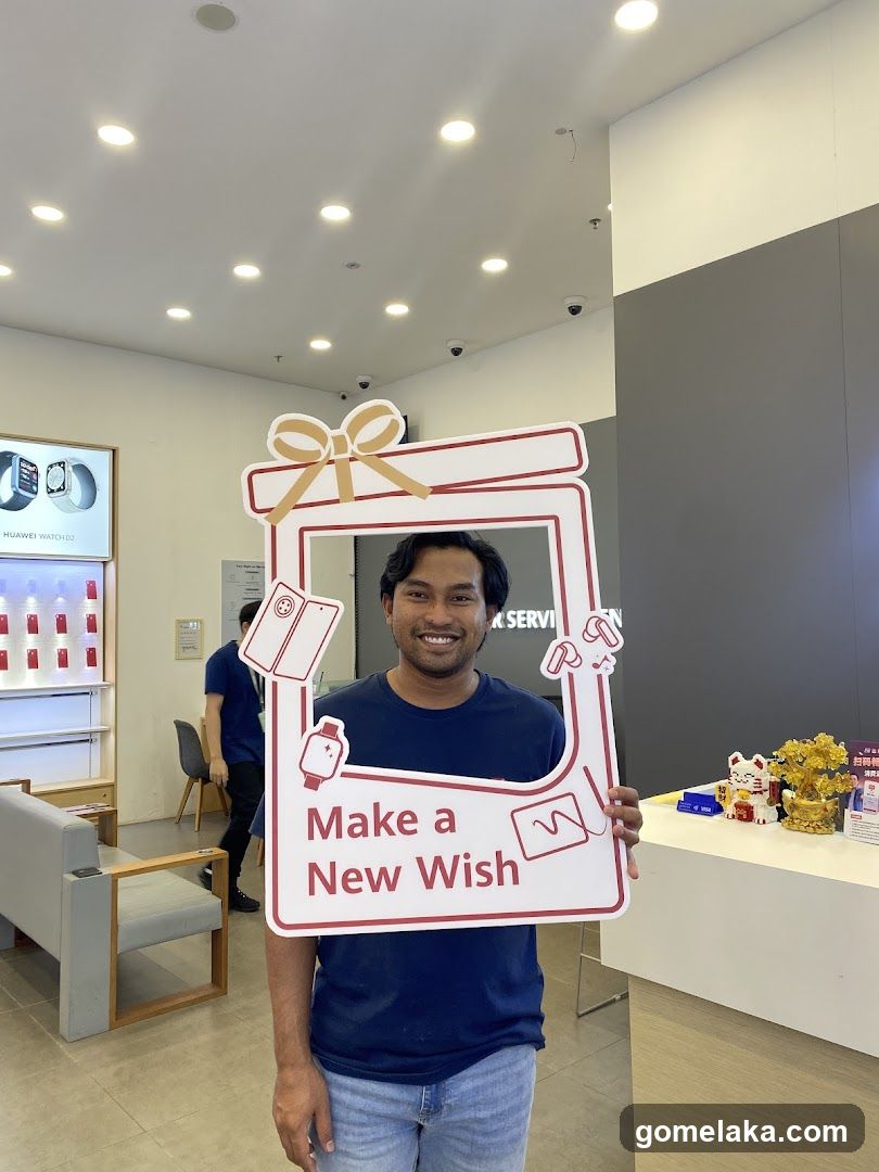 Customer Holding Promotional Cutout
